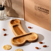 Деревянное блюдо для подачи в форме члена (25 х 16,5 х 1,7 см) - Сима-Ленд - купить с доставкой в Орске