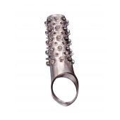 Дымчатая насадка на пенис с шипами и выпуклостями - 12 см. - Sex Expert - в Орске купить с доставкой