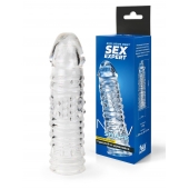 Прозрачная закрытая насадка на пенис - 17 см. - Sex Expert - в Орске купить с доставкой