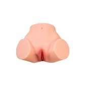 Телесный реалистичный мастурбатор-полуторс с 2 любовными входами - No Name - в Орске купить с доставкой