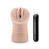 Телесный мастурбатор-вагина Ayumi с вибрацией - Blush Novelties - в Орске купить с доставкой