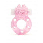 Розовое эрекционное виброкольцо в форме зайчика - 1137 - в Орске купить с доставкой
