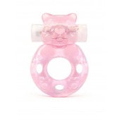 Розовое эрекционное виброкольцо в форме мишки - 1137 - в Орске купить с доставкой