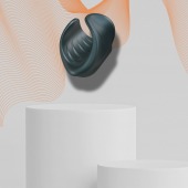 Серый сквозной мастурбатор с вибрацией Manwan Starter - Manwan - в Орске купить с доставкой