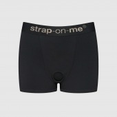 Черные трусики-боксеры для фиксации насадок Strap-on-me Harness Lingerie Allure - size XL - Strap-on-me - купить с доставкой в Орске
