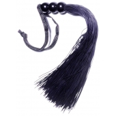 Черная силиконовая плетка - 25,4 см. - Boys of Toys - купить с доставкой в Орске