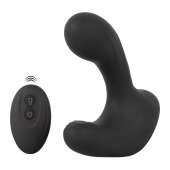Черная анальная вибропробка с функцией расширения RC Butt Plug with 3 functions - Orion - в Орске купить с доставкой