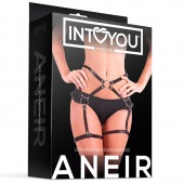 Черные стрепы на бёдра Aneir - Intoyou - купить с доставкой в Орске