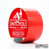 Красный скотч для фиксации Non-Sticky Bondage Tape - 15 м. - Intoyou - купить с доставкой в Орске