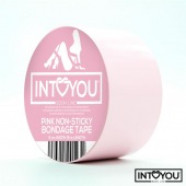 Розовый скотч для фиксации Non-Sticky Bondage Tape - 15 м. - Intoyou - купить с доставкой в Орске