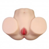 Телесный мастурбатор с 2 любовными отверстиями Olivia - Baile - в Орске купить с доставкой