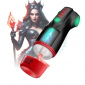 Интерактивный мастурбатор Raven с вакуумом, вибрацией и подсветкой - Shots Media BV - в Орске купить с доставкой