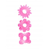 Комплект из 3 розовых эрекционных колец - Erowoman-Eroman - в Орске купить с доставкой