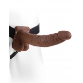 Полый мужской фаллопротез Hollow Strap-On with Balls - 24 см. - Pipedream - купить с доставкой в Орске