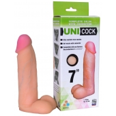Фаллическая насадка Харнесс UNICOCK 7  - 19 см. - LOVETOY (А-Полимер) - купить с доставкой в Орске