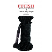 Черная веревка для фиксации Deluxe Silky Rope - 9,75 м. - Pipedream - купить с доставкой в Орске