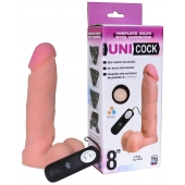 Фаллическая насадка Харнесс UNICOCK 8  с вибрацией - 20 см. - LOVETOY (А-Полимер) - купить с доставкой в Орске