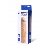Насадка с ярко выраженной головкой и рельефным стволом - 19 см. - A-toys - в Орске купить с доставкой