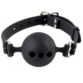 Силиконовый кляп-шар с отверстиями для дыхания Silicone Breathable Ball Gag Small - Pipedream - купить с доставкой в Орске