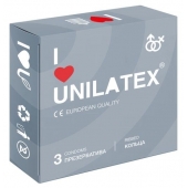 Презервативы с рёбрами Unilatex Ribbed - 3 шт. - Unilatex - купить с доставкой в Орске