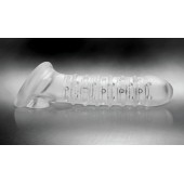 Утолщающая ребристая насадка на пенис - Доминирующее кольцо - в Орске купить с доставкой