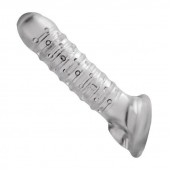 Утолщающая ребристая насадка на пенис - Доминирующее кольцо - в Орске купить с доставкой