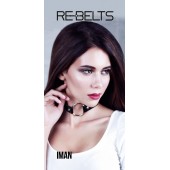 Чёрный чокер-кляп Iman Black - Rebelts - купить с доставкой в Орске
