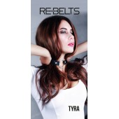 Чёрный кожаный чокер-кляп Tyra Black - Rebelts - купить с доставкой в Орске