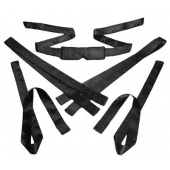 Бондажный набор из сатиновых лент Bordeaux 5 Piece Satin Bondage Set - XR Brands - купить с доставкой в Орске