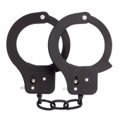 Чёрные наручники из листового металла BONDX METAL CUFFS BLACK - Dream Toys - купить с доставкой в Орске