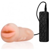 Мастурбатор-ротик с вибрацией REALSTUFF VIBRATING MASTURBATOR MOUTH - Dream Toys - в Орске купить с доставкой