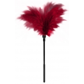 Пластиковая метелочка с красными пёрышками Small Feather Tickler - 32 см. - Blush Novelties - купить с доставкой в Орске