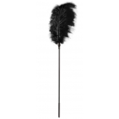 Стек с большим чёрным пером Large Feather Tickler - 65 см. - Blush Novelties - купить с доставкой в Орске