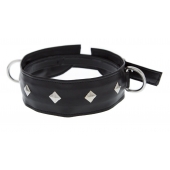 Полиуретановый ошейник с пуклями и D-кольцами Collar with Studs - Blush Novelties - купить с доставкой в Орске