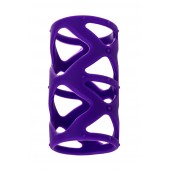 Фиолетовая насадка-сетка на пенис - 7,5 см. - A-toys - в Орске купить с доставкой