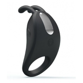 Чёрное эрекционное кольцо с вибрацией Rabbit Vibrator - Baile - в Орске купить с доставкой