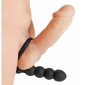 Насадка для двойного проникновения Double Fun Cock Ring with Double Penetration Vibe - XR Brands - в Орске купить с доставкой