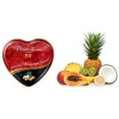 Массажная свеча с ароматом экзотических фруктов Bougie Massage Candle - 35 мл. - Plaisir Secret - купить с доставкой в Орске