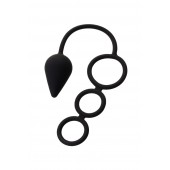 Тройное эрекционное кольцо с анальным хвостом Drop M-size - Erotist Adult Toys - в Орске купить с доставкой