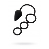 Тройное эрекционное кольцо с анальным хвостом Drop M-size - Erotist Adult Toys - в Орске купить с доставкой
