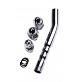 Металлический анальный душ с тремя насадками - ToyFa - купить с доставкой в Орске