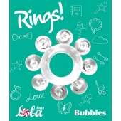 Прозрачное эрекционное кольцо Rings Bubbles - Lola Games - в Орске купить с доставкой