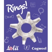 Прозрачное эрекционное кольцо Rings Cogweel - Lola Games - в Орске купить с доставкой