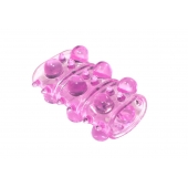 Розовая насадка на пенис Rings Armour - Lola Games - в Орске купить с доставкой