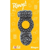 Чёрное эрекционное кольцо Rings Ringer - Lola Games - в Орске купить с доставкой