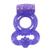Фиолетовое эрекционное кольцо Rings Treadle с подхватом - Lola Games - в Орске купить с доставкой