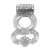 Прозрачное эрекционное кольцо Rings Treadle с подхватом - Lola Games - в Орске купить с доставкой