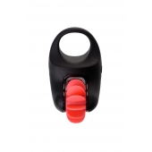 Чёрно-красное эрекционное виброкольцо Erotist - Erotist Adult Toys - в Орске купить с доставкой