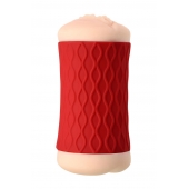 Двухсторонний мастурбатор JOS  NADIN в красном цилиндре - JOS - в Орске купить с доставкой