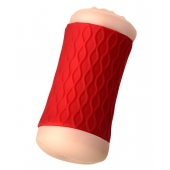 Двухсторонний мастурбатор JOS  NADIN в красном цилиндре - JOS - в Орске купить с доставкой